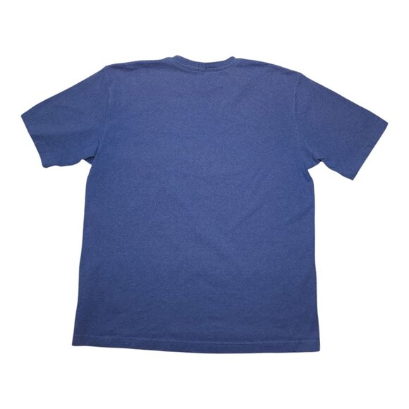 Carhartt Mens Blue Original Fit Pocket T-Shirt L Regular Cotton/Poly Blend - Picture 4 of 8